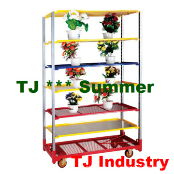 Hot Sales Metal Layer Crescer Trolley De Flor De Mudas